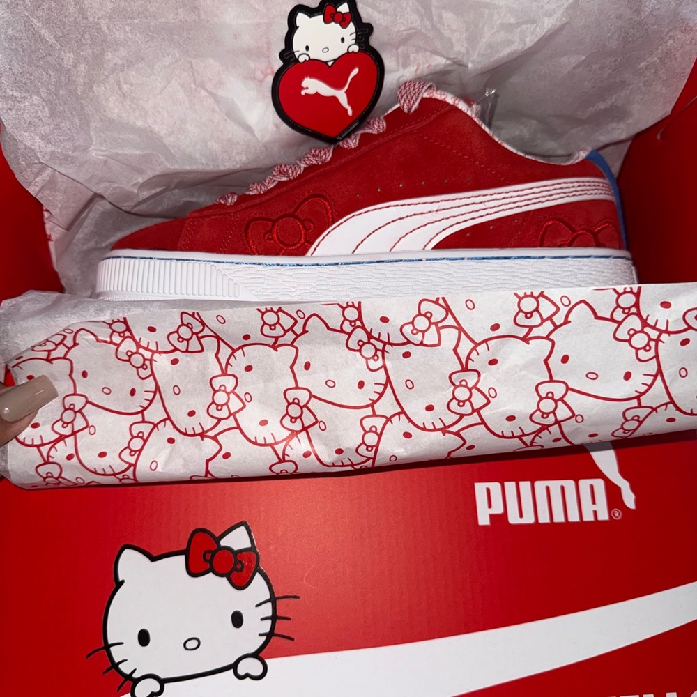Hello Kitty x Puma Red Sneakers